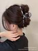 Pinza de metal con textura para el cabello, grande, para mujer, estilo tiburón, 2023
