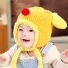 Mz4057 Chapéu de Pelúcia com Proteção de Orelha para Cachorro Novo Chapéu de Tricô de Inverno para Bebê Chapéu Pulôver Quente de Pelúcia