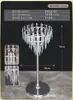 Nuevo Portaflores para Mesa de Boda, Candelabro, Accesorios de Cristal, Arreglo Floral para Mesa Principal de Salón de Bodas de Hotel, Decoración de Soporte de Hierro