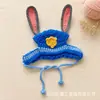 Capuzes de Pet para Gato Cachorro Chapéus de Lã Tricotados à Mão Adereços Headwear Fofo Atacado Transfronteiriço