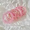 Corda de Telefone Colorida de Alta Elasticidade e Durabilidade, Elástico de Cabelo Sem Costura e Que Não Estica, Prendedor de Cabelo Feminino, Elástico de Borracha, Acessório de Cabelo de Bola