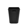 Bote de Basura Cuadrado Nórdico con Anillo de Presión de Plástico para Hogar Sala de Estar Cocina Dormitorio Baño Oficina Cubo de Almacenamiento