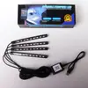 Luz de Atmosfera Musical para Pés de Carro Cghao 36 LEDs SMD Controlada por Voz Oito Cores Controle por App Um para Quatro 5050