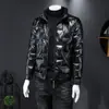 Chaqueta Acolchada de Algodón Ligero para Hombre, Corta, de Moda para Gaming, Estilo Coreano, Chaqueta Acolchada de Algodón Gruesa y Cálida, Chaqueta de Marca de Moda para Hombre, Resistente al Frío de Invierno