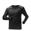 Ropa de Fitness para Hombre de Manga Larga de Secado Rápido Camisetas de Running Ropa de Entrenamiento para Primavera, Verano y Otoño Camisetas Transpirables Ropa de Secado Rápido para Hombre