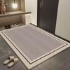 Felpudo de Entrada de Color Sólido, Alfombra para Zona de Cambio de Zapatos Estilo Wabi-Sabi, Alfombra Antideslizante para Baño, Vestíbulo, Entrada