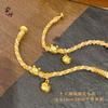Pulsera de Cuerda Trenzada Oso Mielera, Oro Arena Estilo Antiguo, Tamaño de Muñeca Ajustable, Chapado en Oro, Inspirado en Chanel, Accesorio de Mano Fresco, Dulce y Lindo