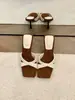Tacones Altos de Aguja Cuadrados Retro para Mujer, Sandalias Elegantes Abiertas de Verano con Diseño Único, Mules sin Cierre