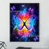 Pintura de Diamantes 5D de Venta Caliente Transfronteriza Mariposa Colorida Diamante Completo DIY Pintura Decorativa Venta Directa de Fábrica Venta al por Mayor Dropshipping
