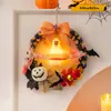 Linterna de Calabaza de Halloween Transfronteriza Decoraciones para Puerta Temáticas Atrezo para Montaje de Escena de Fiesta y Festival Adornos Colgantes