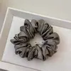 Estilo Coreano Simples e Versátil Scrunchie de Cetim Plissado, Feminino, Brilhante, Alta Elasticidade, Headband para Rabo de Cavalo Baixo