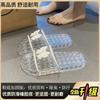 Pantuflas de Cristal Transparente de Alta Gama para Mujer, para el Hogar, Verano, Baño, Baño, Antideslizantes, Antiolor, Suela Suave, Pantuflas Versátiles de Moda para Mujer