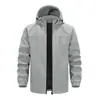 Chaqueta de Primavera y Otoño para Hombre, Top Versátil Transpirable Casual con Cuello Alto, Abrigo Holgado a Prueba de Viento para Exteriores, Ropa de Trabajo