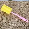 Cepillo para tazas de mango largo para el hogar, cepillo de esponja limpiador para tazas térmicas, cepillo para tazas, cepillo para botellas, cepillo para biberones, fabricante de regalos