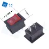 Interruptor de balancim KCD1-101 interruptor de balancim inclinado tamanho 15*21mm interruptor de luminária de mesa interruptor de dois polos e duas posições