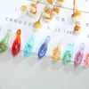 Chegada Nova Contas Artesanais Antigas Esmaltadas Gotas d'Água Areia Gradiente Duas Cores Estreladas Colar Brincos Grampo de Cabelo Acessórios diy