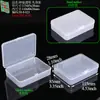 Caja de Clasificación de Cuentas de Tres Compartimentos, Caja de Plástico para Cuentas de Arroz, Caja de Embalaje para Tornillos y Clavos, Caja de Almacenamiento de Plástico para Linterna de Cabeza con Batería de Litio de Cuatro Compartimentos