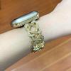 Para pulseira de metal apple apple watch678SE pulseira iwath s10 pulseira de anel duplo com diamante