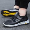Sapatos de Caminhada para Meia-Idade e Idosos para Homens e Mulheres, Tênis Confortáveis com Solado Plano, Respiráveis, Cobertos com Tecido, para Viagem e Lazer para Pais