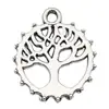 Colgante de Aleación de Plata Antigua Árbol de Hojas Serie Árbol de la Vida Accesorios para Joyería para Hacer Pulseras y Collares con Cuentas