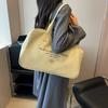 Bolso de Lona de Gran Capacidad para Mujer 2023 Nuevo Estilo Coreano Casual para Viaje Bolso Tote de Diseño Nicho a la Moda para Llevar Bajo el Brazo
