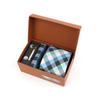 Gravata Masculina Jacquard Bordada Caixa de Presente Gravata Masculina High-End Amarrada à Mão Fabricante Ponto Atacado Gravata Logo