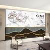 Decoración de Papel Tapiz Estilo Chino Flor y Pájaro Estéreo 3D Pintura a Tinta Paisaje Pared de Fondo para TV Sala de Estar Tela de Pared Mural de Dormitorio