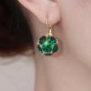 @Oferta Especial Cristal Vermelho Coreano Luxo Acessível Elegante Nicho Elegante Retrô Design High-End Brincos de Argola
