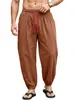 Calça jogger masculina com cordão transfronteiriça Amazon verão solta casual versátil comércio exterior respirável calça lanterna