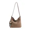 Bolsa Tejida de Retazos Elegante de Moda Verano 2026 Bolso de Hombro Casual de Paja Bolso Cruzado de Playa Ins