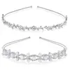 Amazon oferta caliente diadema europea y americana flor de ciruelo pedrería diadema nupcial tocado flor estrellada hoja fina diadema