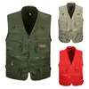 Chaleco Exterior Multibolsillos Fabricante Sanyou Talla Grande para Hombre Chaleco de Pesca Chaleco Casual Chaleco de Trabajo Listo para la Venta