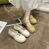 Sapatos baixos femininos 2026 estilo francês outono sapatos Mary Jane novo versátil estilo suave para combinar com saias sapatos rasos de couro
