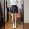 Falda Larga Grande Elegante Simple con Pliegues de Pierna Larga Look Delgado Alta Reductora de Edad Viento Antiestática Falda Ligera para Mujer 24 Nuevo B0503Z