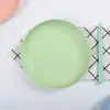 Plástico de Palha de Trigo Cozinha Doméstica Saudável Degradável Prato para Lanches Prato de Frutas Restaurante Buffet Prato de Churrasco