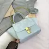 Bolsa Pequena Retro Transfronteiriça para Mulheres 2025 Nova Bolsa de Mão com Costura Fosca Versátil Bolsa Transversal Bolsa Saco Bolsa Asa