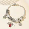 La Pulsera de Pan Es una Pulsera Personalizada de Bricolaje con Cuentas Hecha de Aleación de Cobre con Pedrería Multielemento, Moderna y a la Moda, Popular entre las Celebridades de Internet, Pulsera para Mujer
