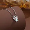 Collar Heji Doce Constelaciones para Mujer Estilo Hada de Lujo Ligero Cadena para Clavícula de Circonita Colgante de Piedra Sinfonía Más Fácil de Combinar Piedra de Nacimiento