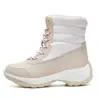 Zapatos de mujer de otoño e invierno con suela gruesa y ligera de EVA transfronterizos versión coreana de Botas de Nieve de caña alta con forro de terciopelo cálido zapatos de algodón una generación de pelo