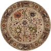 Tapete Redondo Mandala Estilo Persa Nórdico Retrô Transfronteiriço para Sala de Estar, B&B, Decorativo, Resistente a Manchas e Fácil de Cuidar