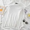 Suéter de malha fino com gola alta meia-manga para mulheres, outono e inverno 2026, design canelado, caimento justo, camada interna, top de manga longa