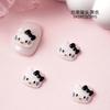 Bonito hellokitty unhas jóias dos desenhos animados unhas de gelo através de fino flash prego diy desgaste material do prego atacado