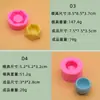 4 Vasos de Flor Carnudos Dobra Molde de Bolo de Açúcar Argila DIY Base Redonda Geométrica para Vela Molde de Silicone Líquido