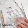 Anotações Adesivas Transparentes para Pets para Alunos Marcarem Pontos Chave, Podem Ser Coladas, Bloco de Notas Estilo Ins, Notas Criativas de Mensagem, Notas Adesivas