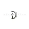 Aretes de Titanio F136 Aleación de Titanio Luna Creciente Circonita, Aretes para Cartílago de Oreja, Aretes para Labio de Aleación de Titanio G23, Joyería para Piercings Corporales