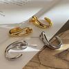 Pendientes curvos con temperamento G Commuter, pendientes personalizados de plata de ley 925, joyería para la oreja, moda femenina F9-5