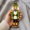 Bestseller de Navidad Adorno de Soldado Cascanueces Figura de Dibujos Animados de Madera Decoración de Escritorio Regalo Festivo Europeo y Americano