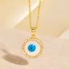Comércio Exterior Transfronteiriço Amazon Colar Olhos de Diabo Moda Feminina Corrente de Clavícula Personalizada em Aço Titânio Joias Coringa Atacado