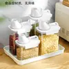 Contenedor Sellado para Almacenamiento de Granos, Cubo de Arroz para Cocina, Contenedor Espesado a Prueba de Insectos para Harina, Taza Medidora, Frasco de Almacenamiento, Caja a Prueba de Humedad para Mantener Frescos Frutas Secas