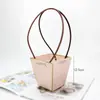 Bolsa Tote de Papel Kraft Dia das Mães 520, Caixa Tote com Flores, Materiais de Embalagem para Flores, Sacola para Planta em Vaso Pequena